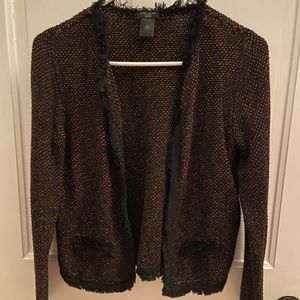Ann Taylor Factory XS petite sweater jacket EUC